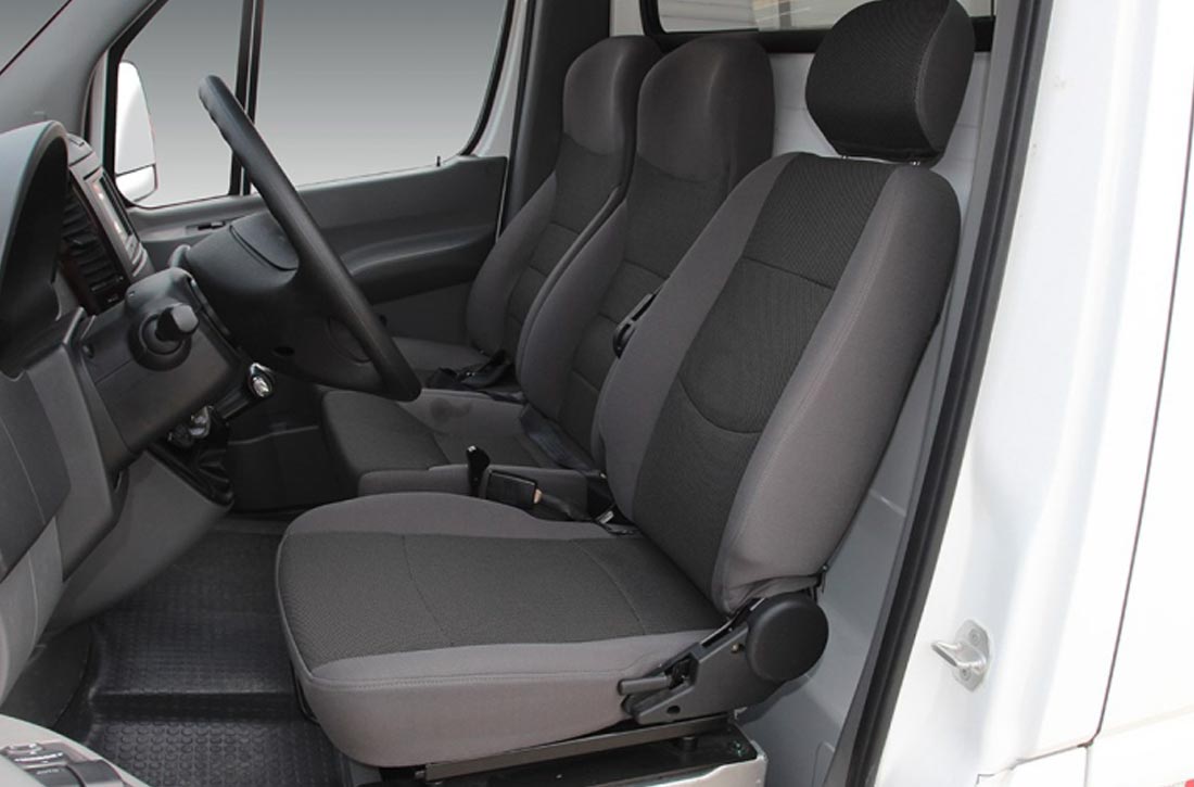 Optional Cloth 3 Seat configuration with drivers arm rest only